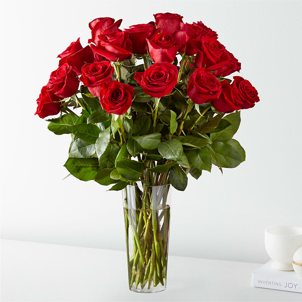 Long Stem Red Rose Bouquet – Serrano Flowers, Riverside CA