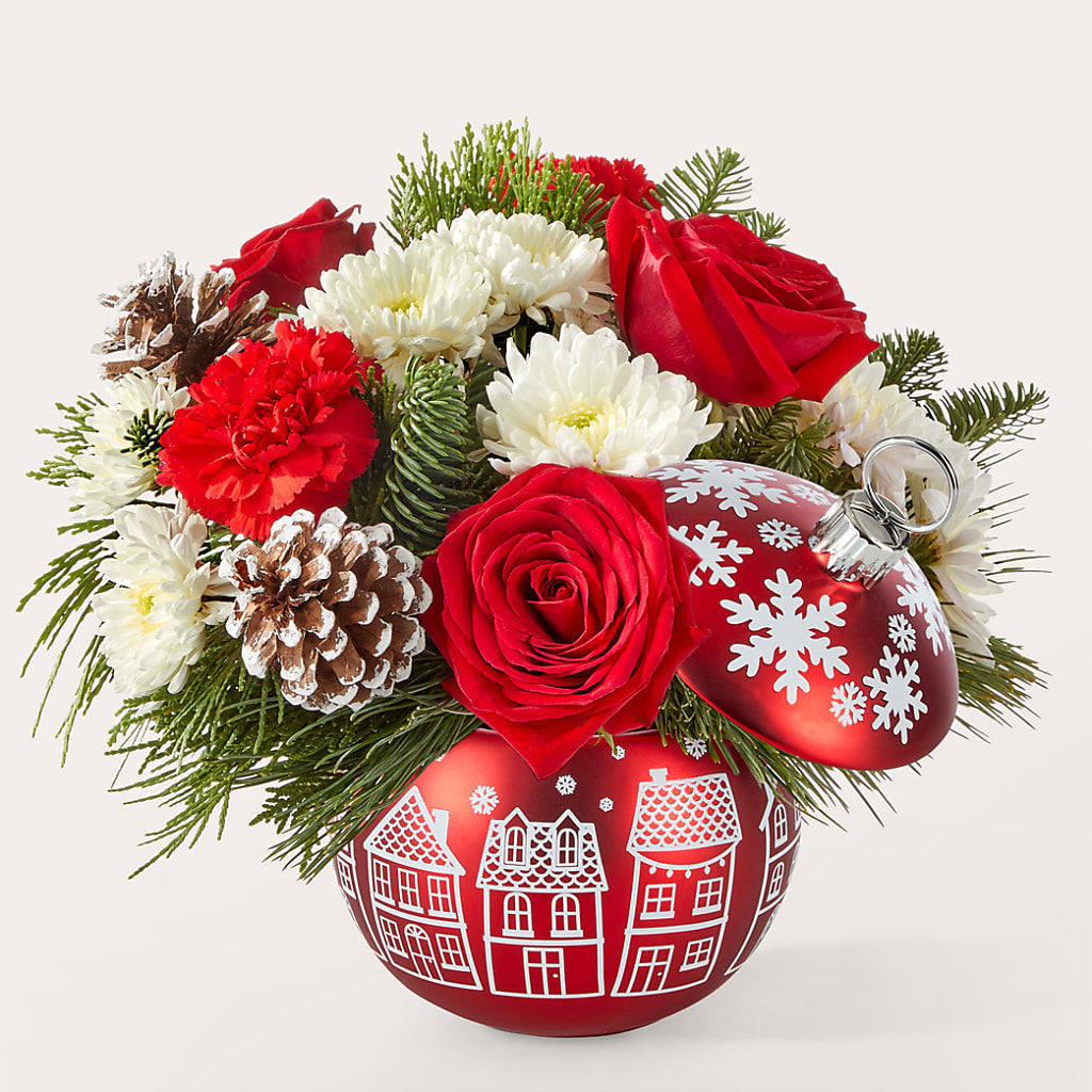 Christmas Village Ornament – Serrano Flowers, Riverside CA