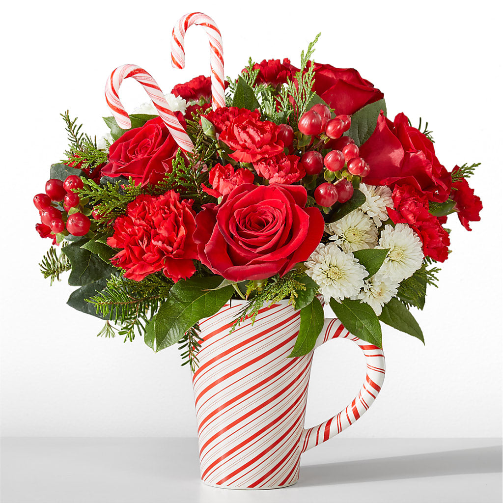 Peppermint Swirl Mug – Serrano Flowers, Riverside CA