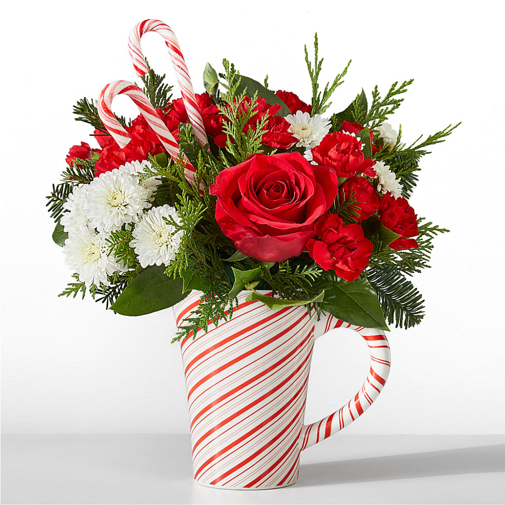 Peppermint Swirl Mug – Serrano Flowers, Riverside CA