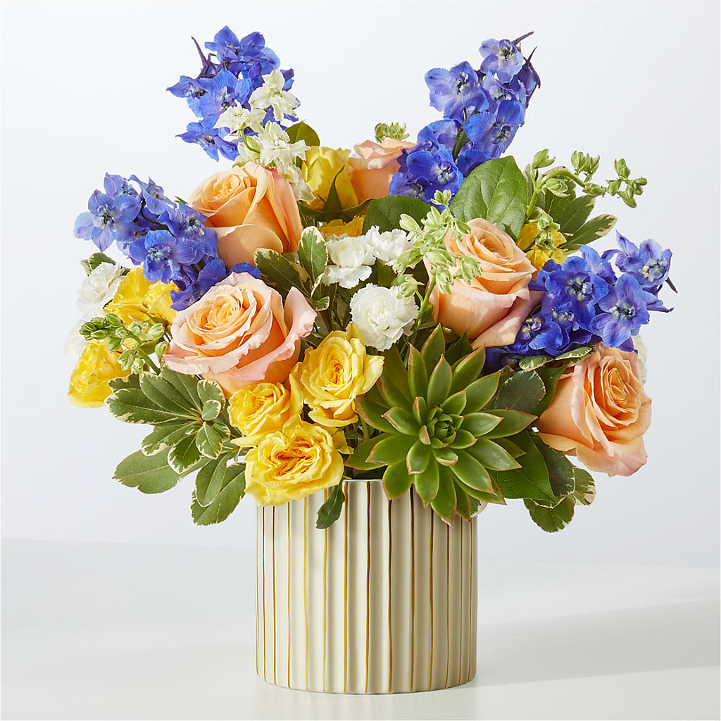 Cobalt Reverie Bouquet – Serrano Flowers, Riverside CA