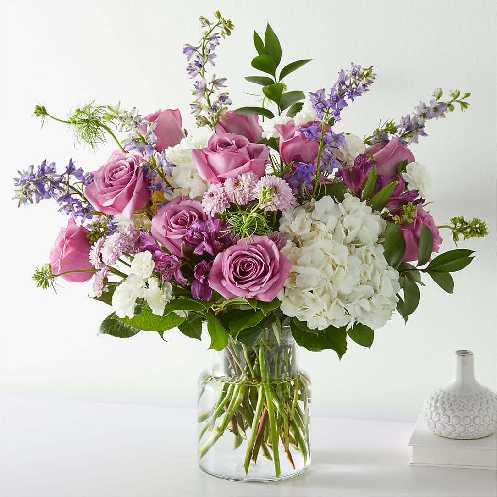 Violet Caress Bouquet – Serrano Flowers, Riverside CA