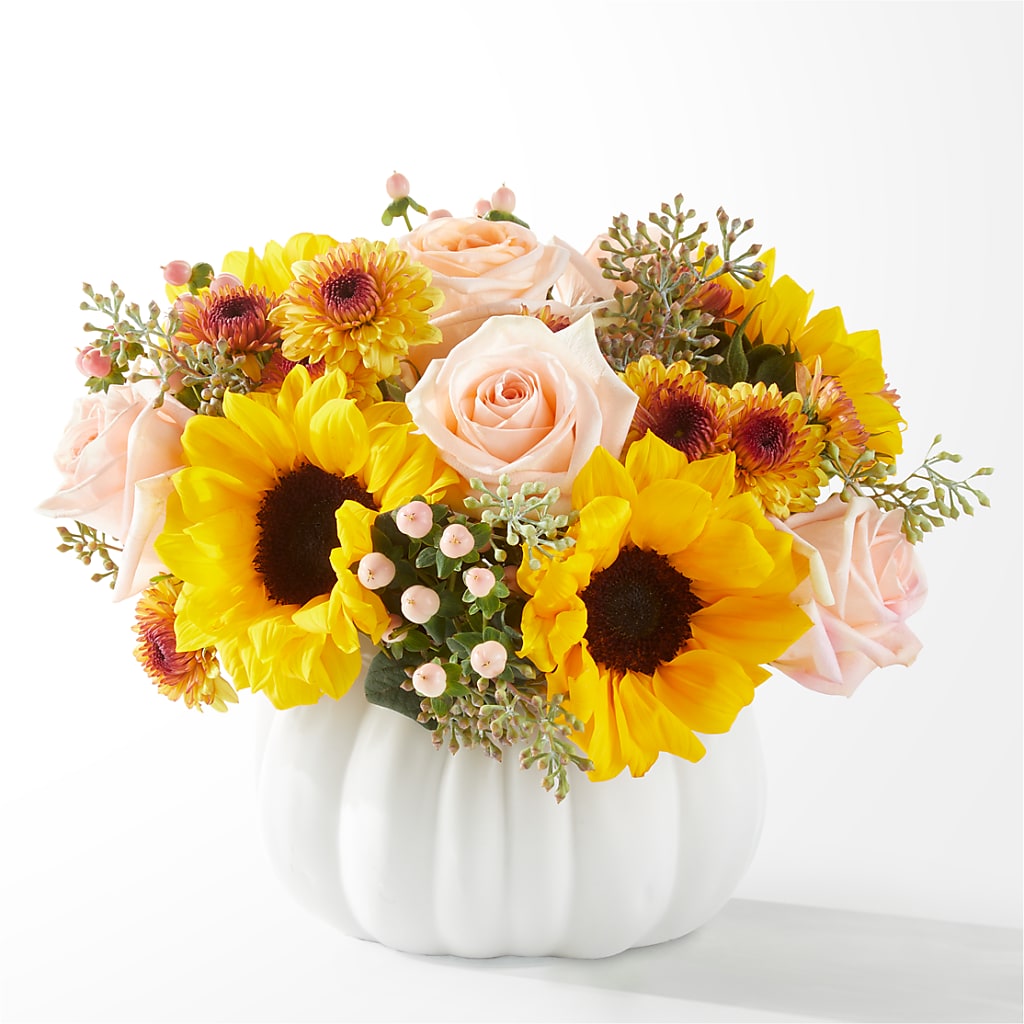 Pumpkin to Talk About Bouquet – Serrano Flowers, Riverside CA