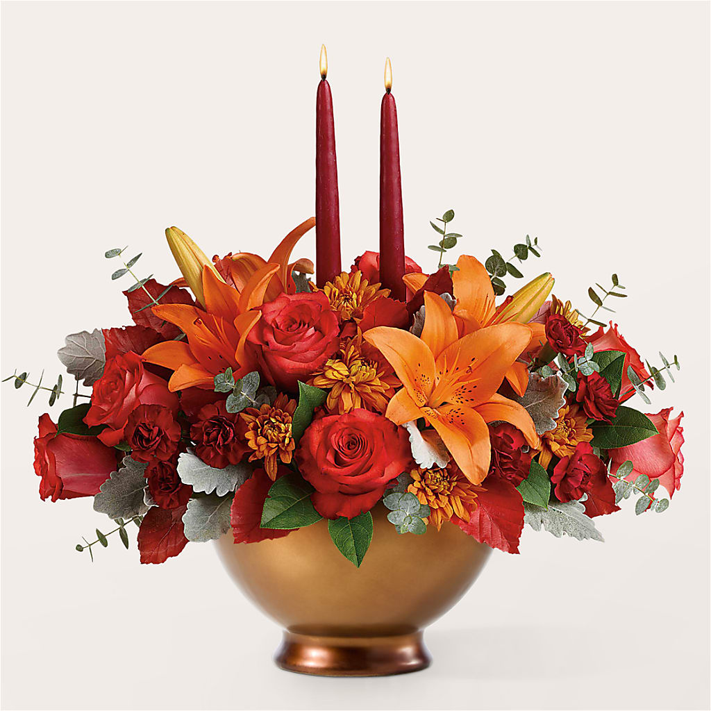 Fruits of Fall Centerpiece – Serrano Flowers, Riverside CA