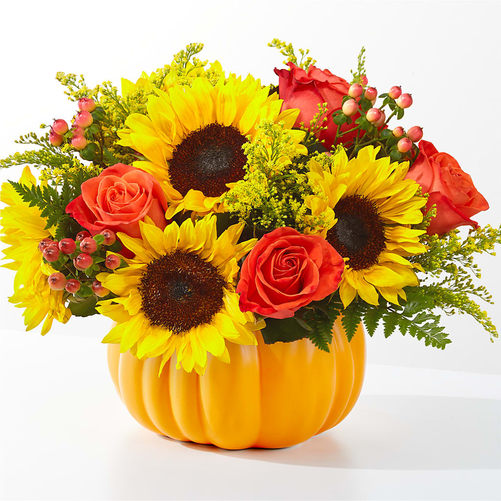 Pick of the Patch Pumpkin Bouquet – Serrano Flowers, Riverside CA