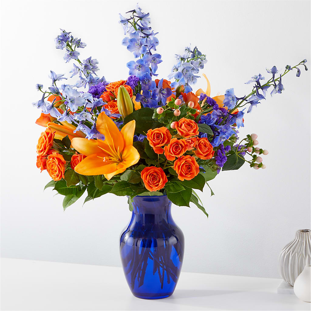Radiant Citrus Bouquet – Serrano Flowers, Riverside CA