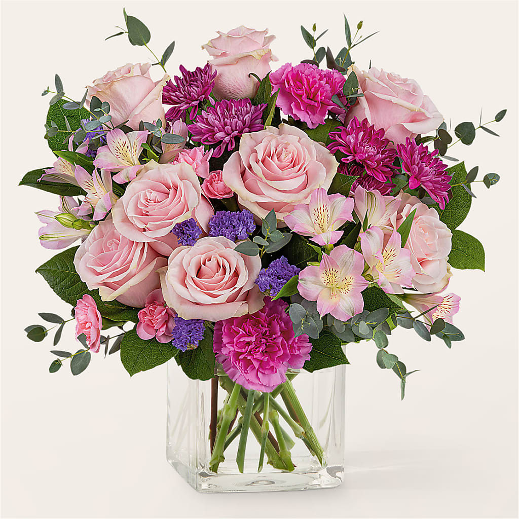 Rosy Radiance Bouquet – Serrano Flowers, Riverside CA