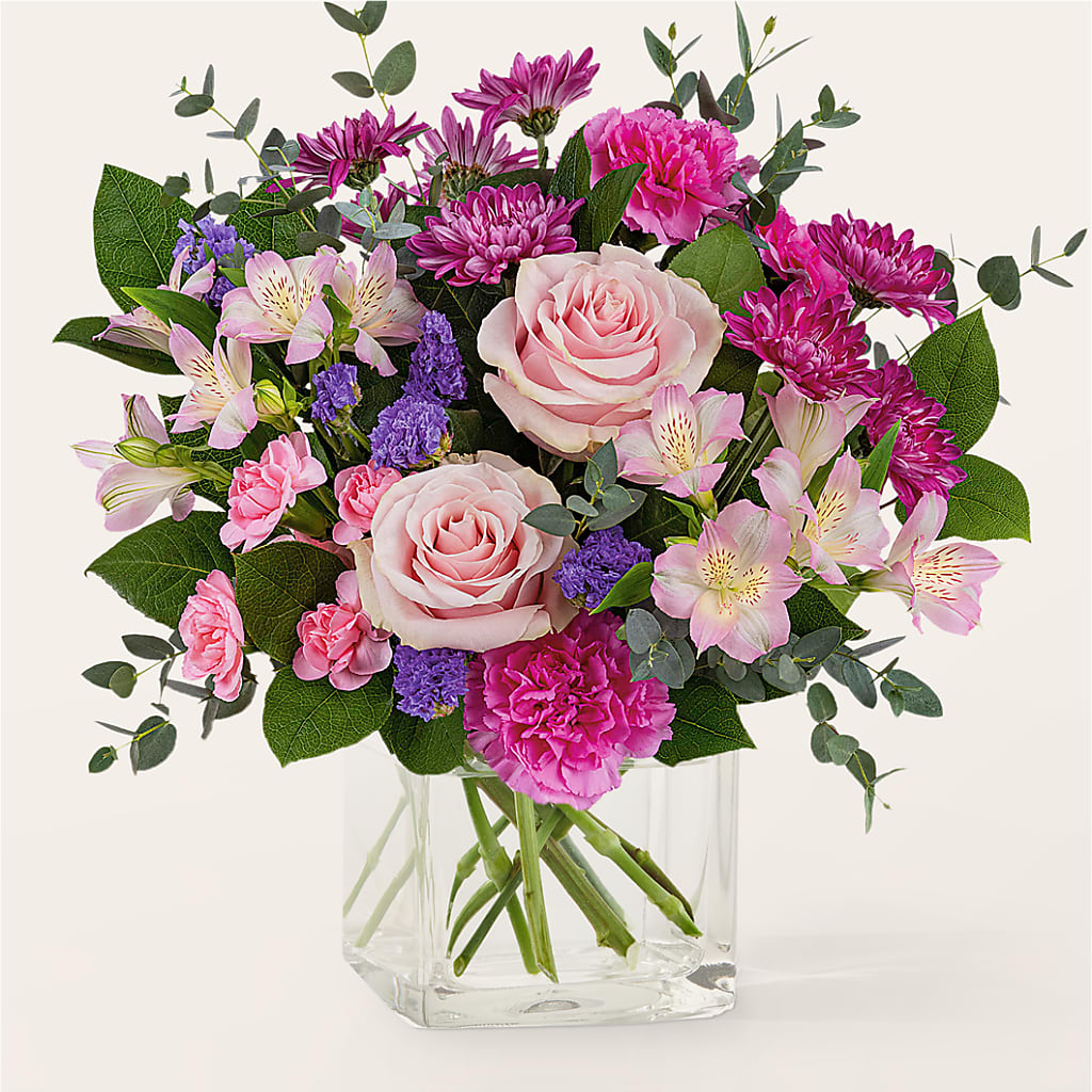 Rosy Radiance Bouquet – Serrano Flowers, Riverside CA
