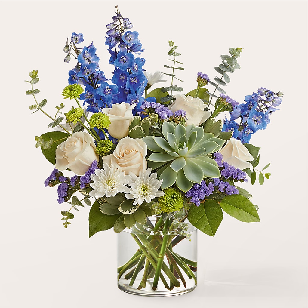 Cerulean Waves Bouquet – Serrano Flowers, Riverside CA