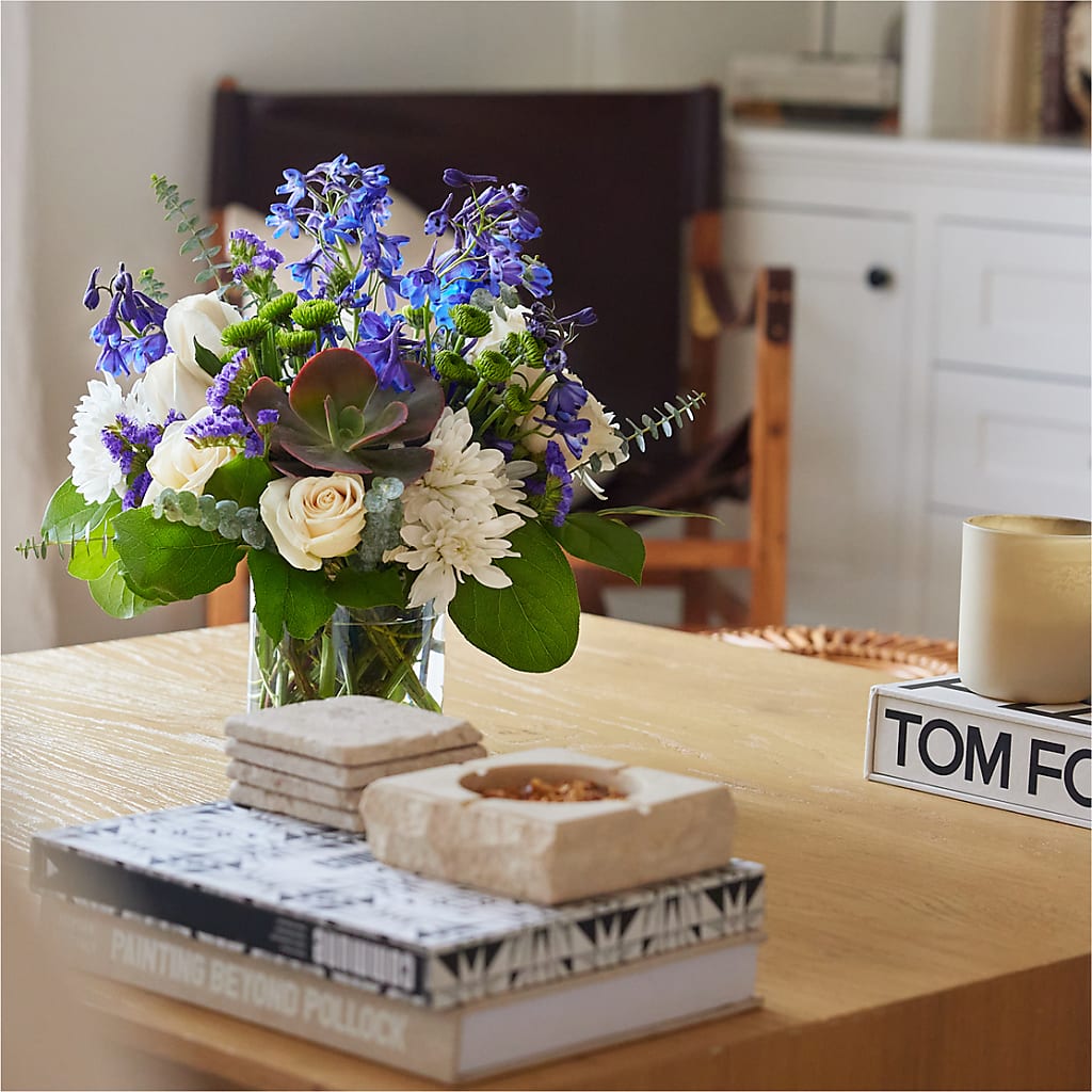 Cerulean Waves Bouquet – Serrano Flowers, Riverside CA