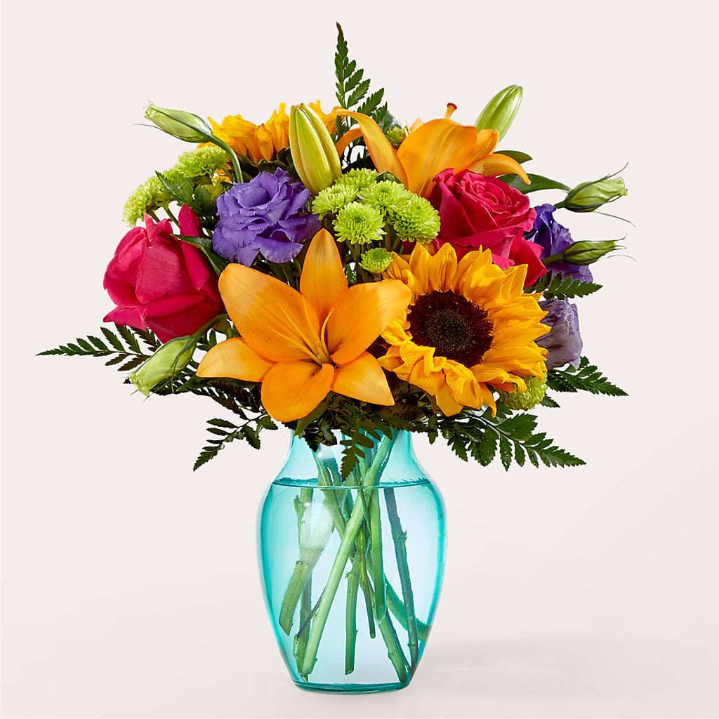 Double Rainbow Bouquet – Serrano Flowers, Riverside CA