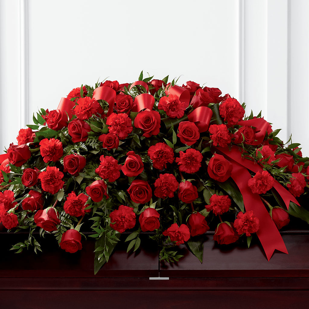 Tribute of Life Casket Spray – Serrano Flowers, Riverside CA