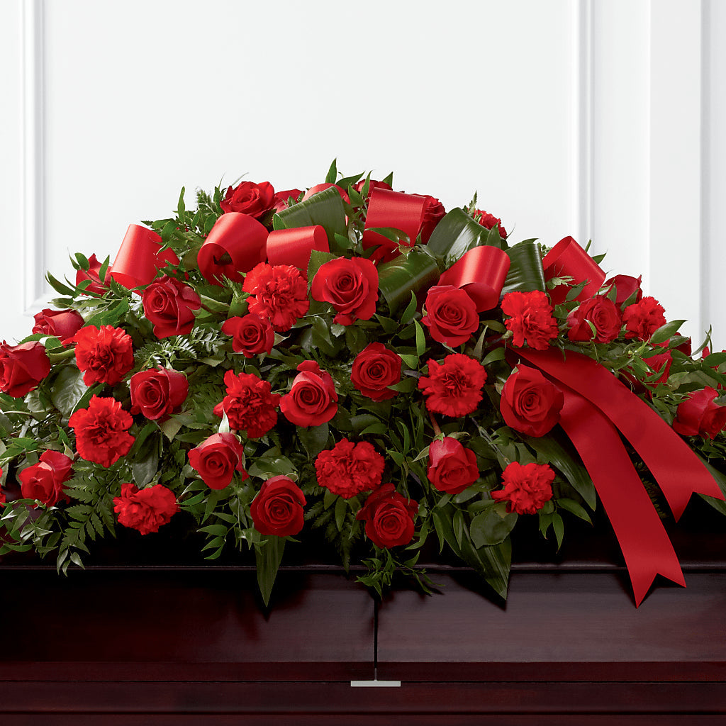 Tribute of Life Casket Spray – Serrano Flowers, Riverside CA