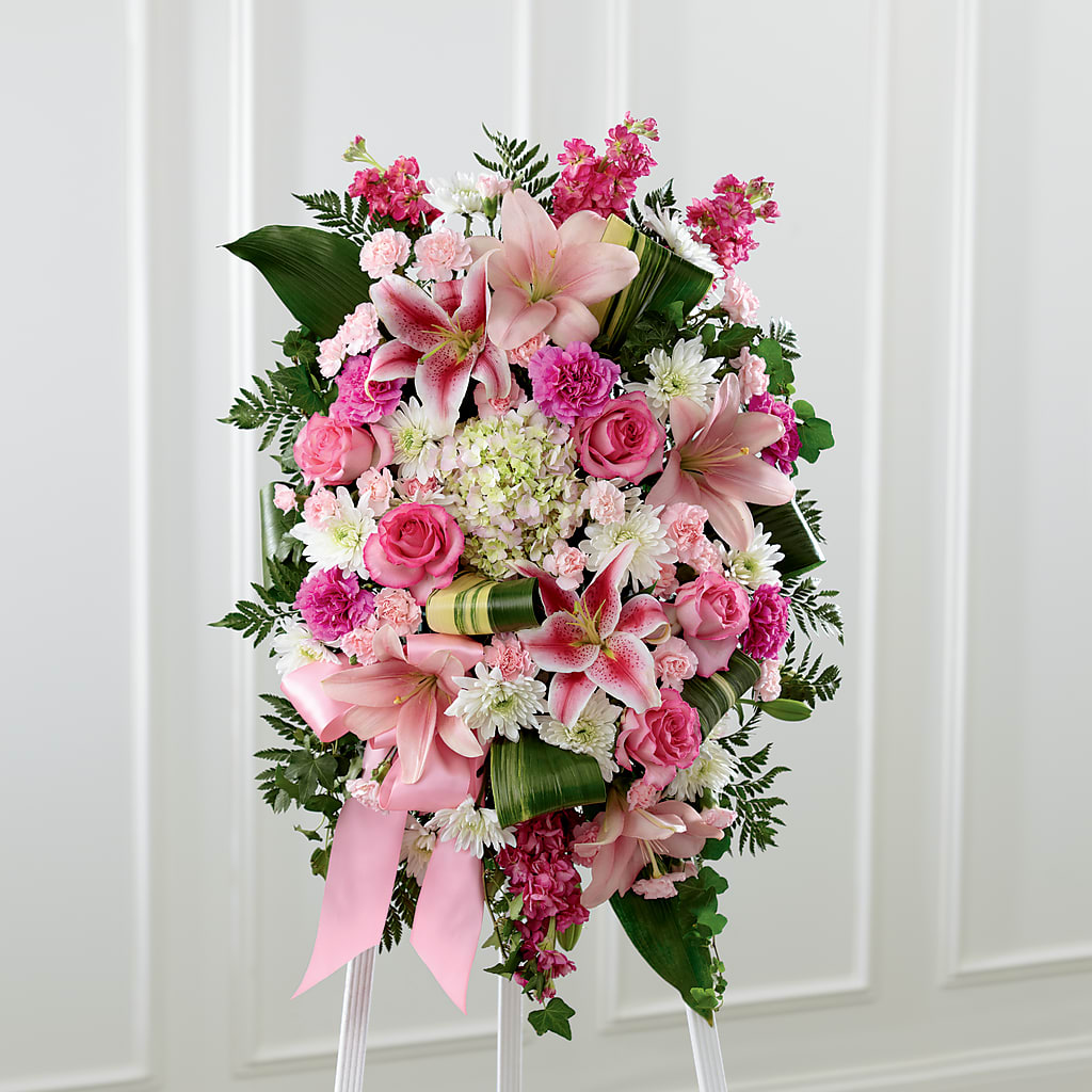 Comforting Standing Spray – Serrano Flowers, Riverside CA