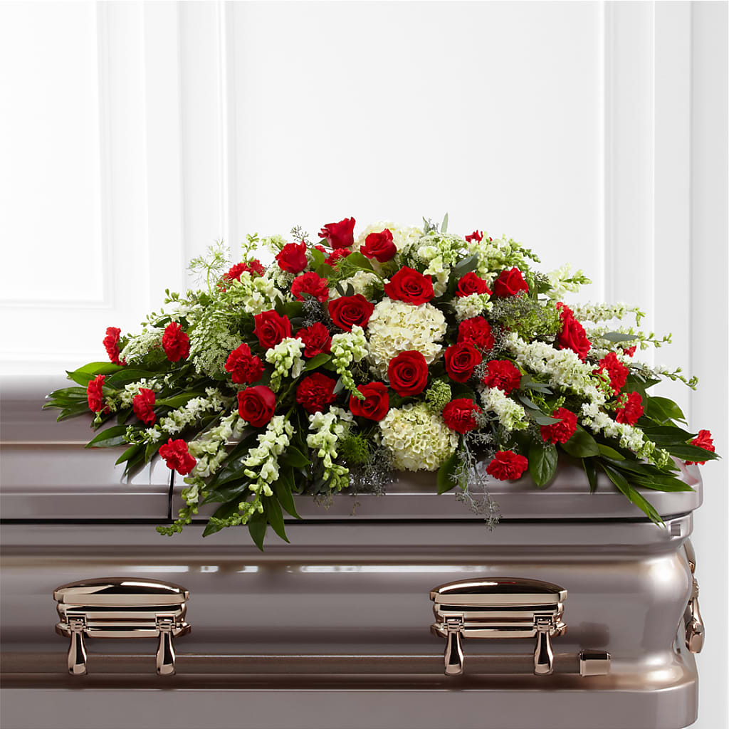 Sincerity Casket Spray – Serrano Flowers, Riverside CA