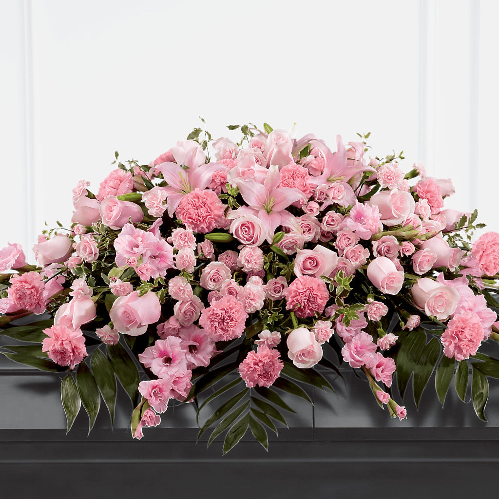 Garden of Comfort Casket Spray (Standard) – Serrano Flowers, Riverside CA
