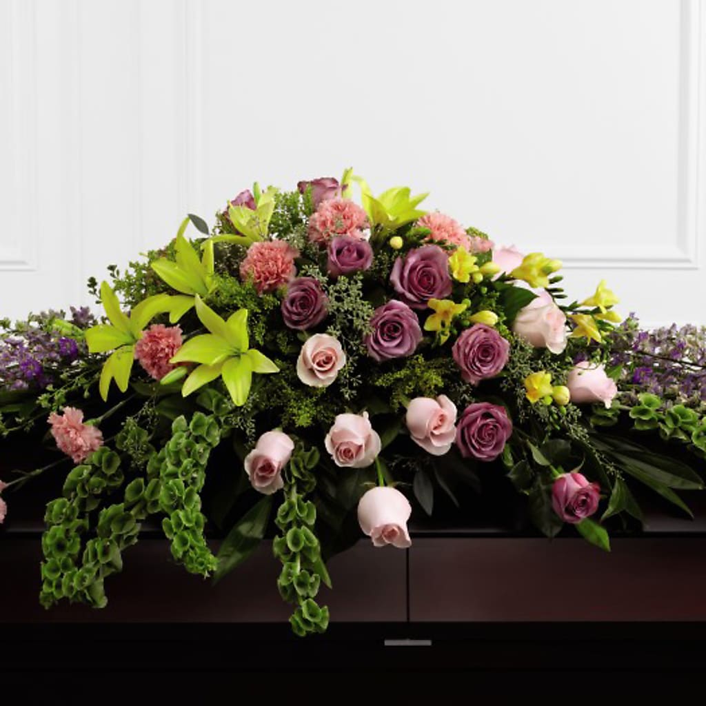 Forever Beloved Casket Spray – Serrano Flowers, Riverside CA