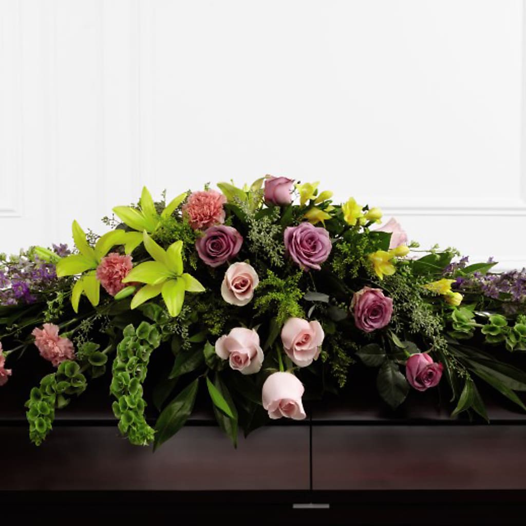 Forever Beloved Casket Spray – Serrano Flowers, Riverside CA