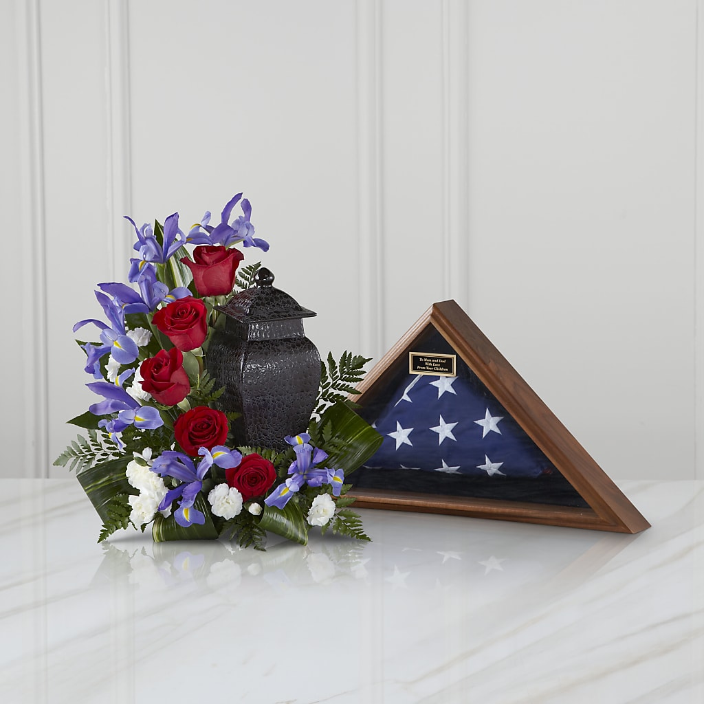 Patriotic Tribute Arrangement – Serrano Flowers, Riverside CA