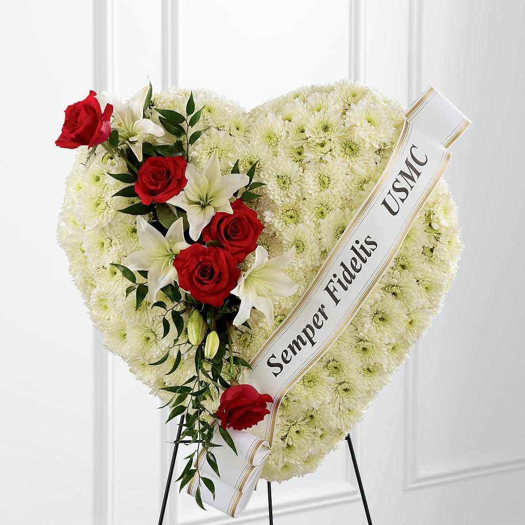 Heartfelt Hero Standing Heart – Serrano Flowers, Riverside CA