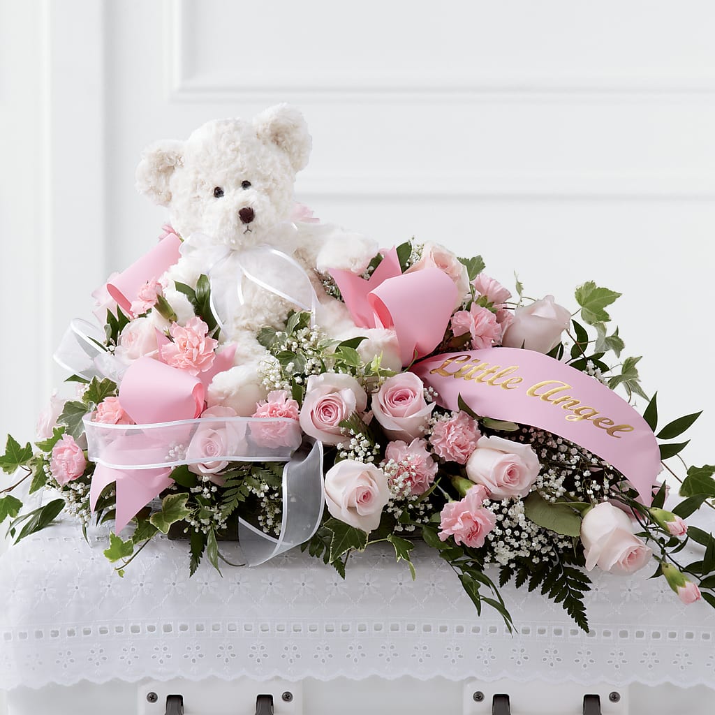Touch of Sympathy Casket Spray – Serrano Flowers, Riverside CA