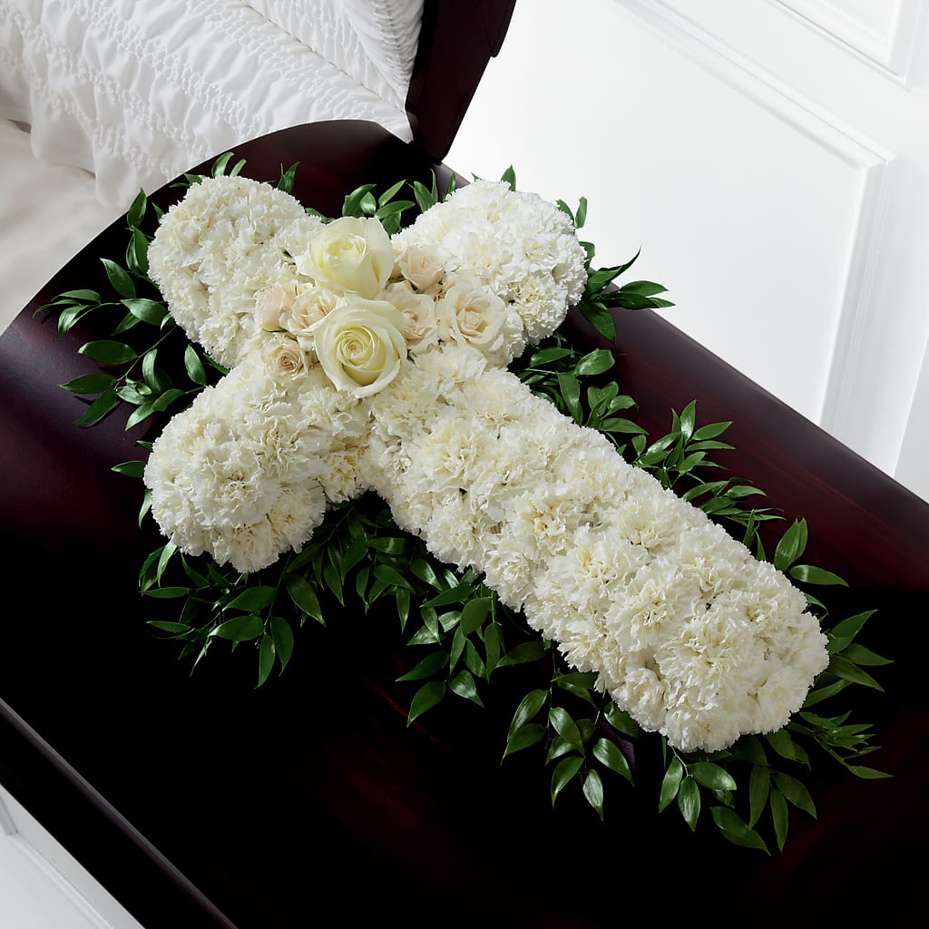 Peaceful Memories Casket Spray (Standard) – Serrano Flowers, Riverside CA