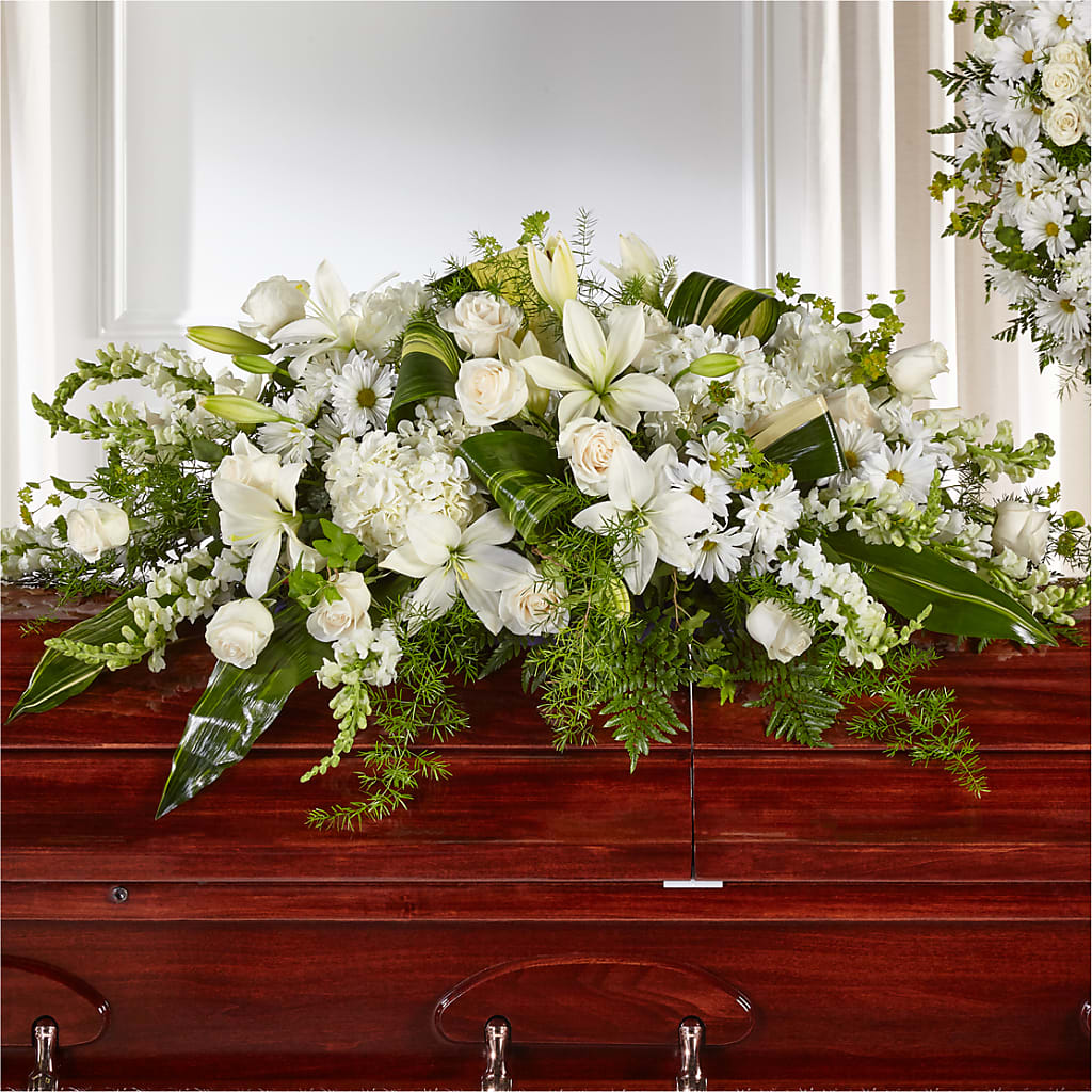 Abundance Casket Spray – Serrano Flowers, Riverside CA