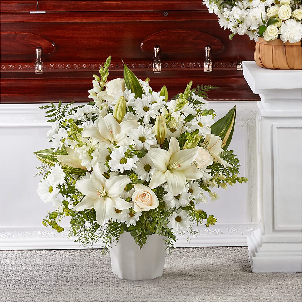 Thoughts of Tranquility Floor Basket – Serrano Flowers, Riverside CA