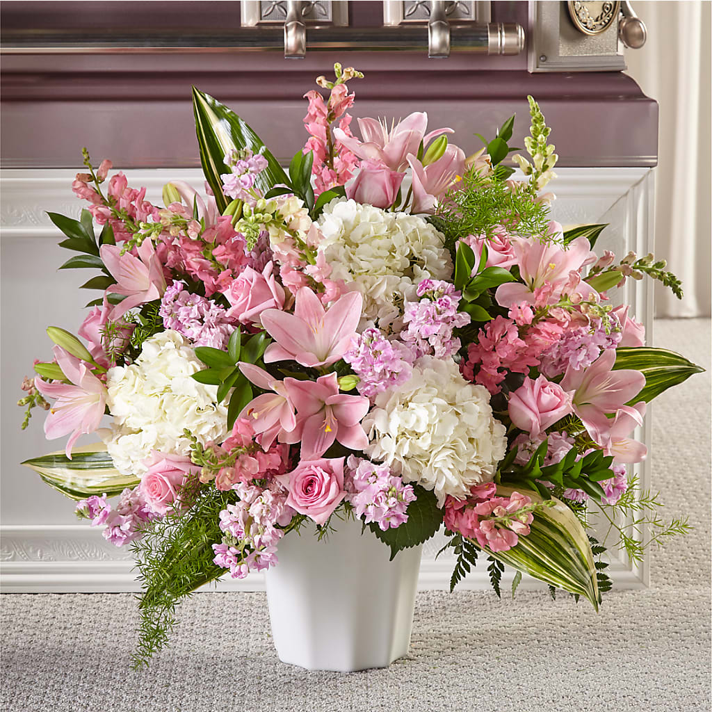 Simply Serene Floor Basket – Serrano Flowers, Riverside CA