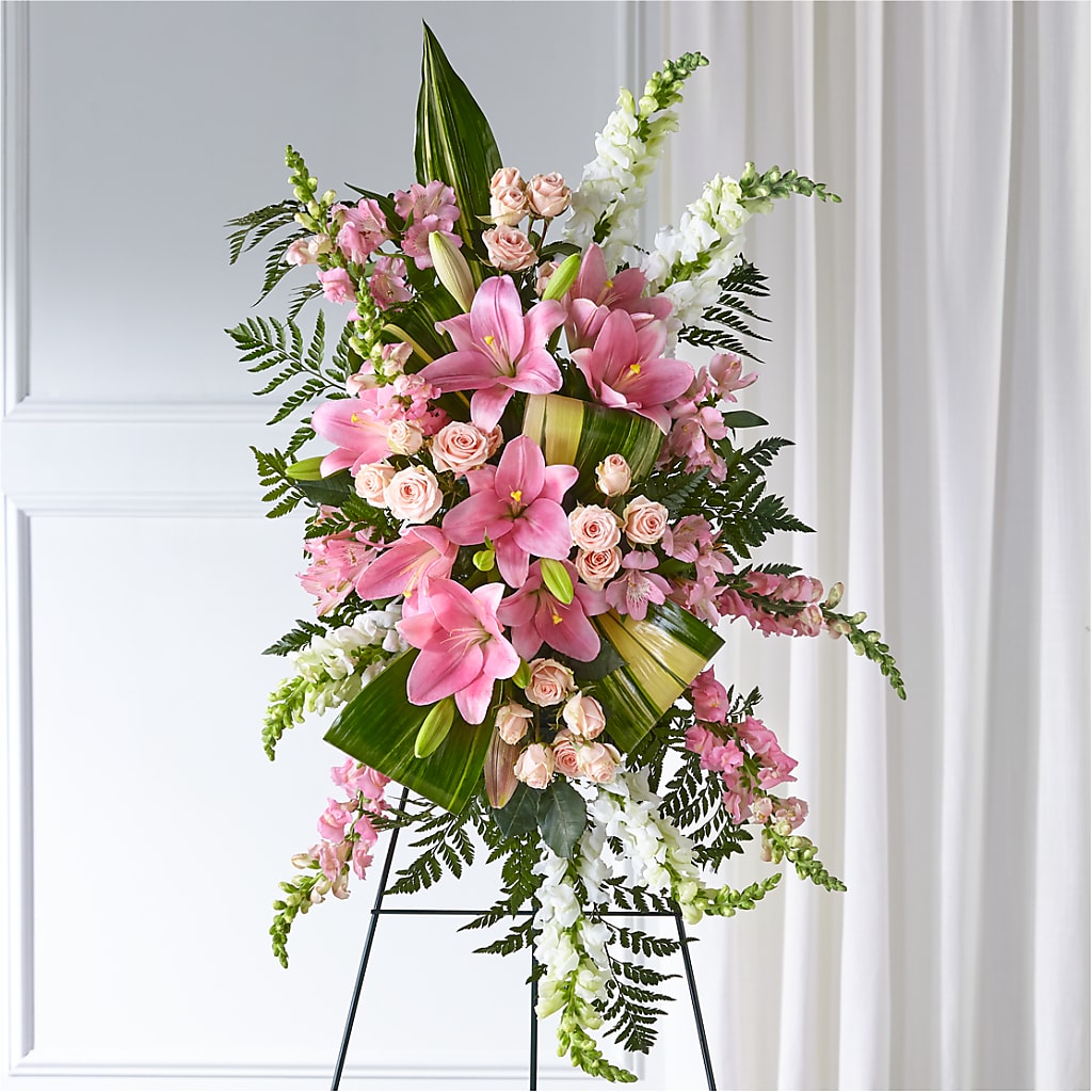 Elegant Embrace Standing Spray – Serrano Flowers, Riverside CA