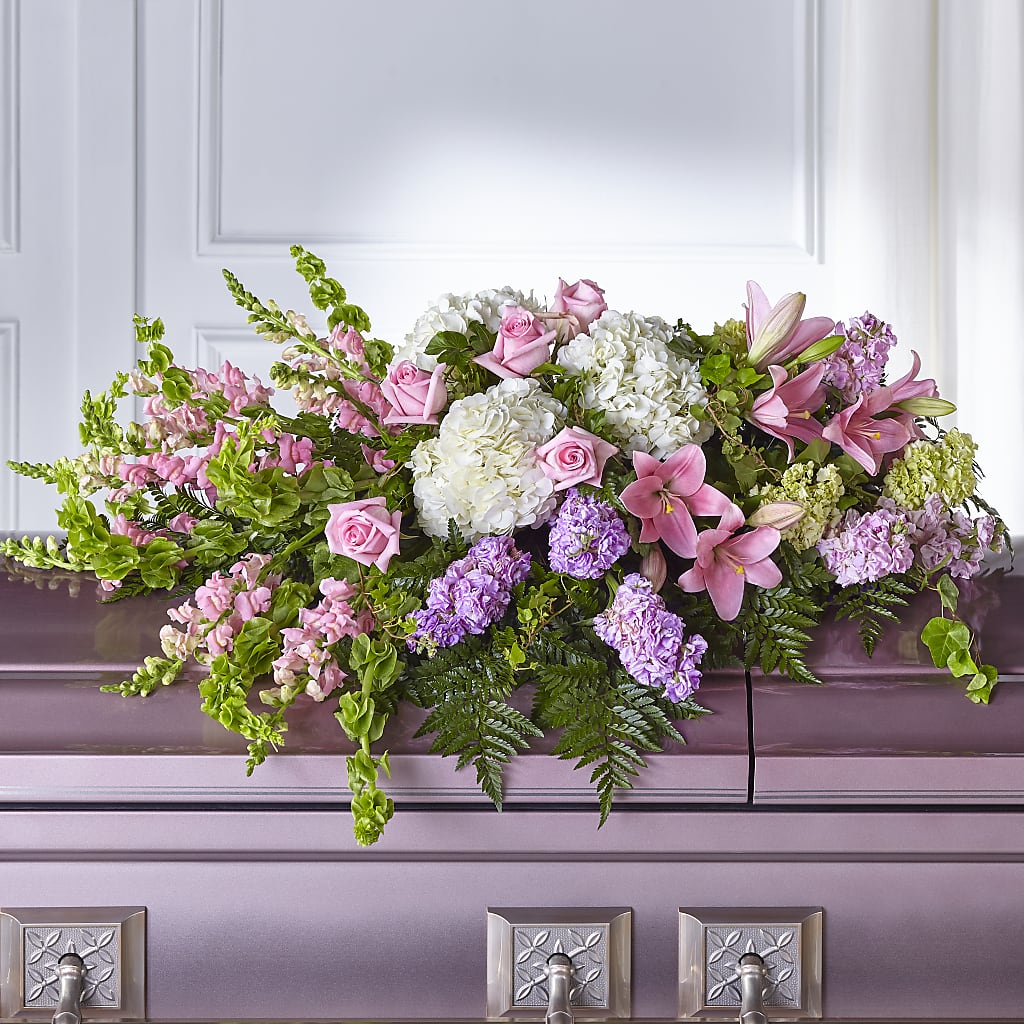 Life's Gratitude Casket Spray – Serrano Flowers, Riverside CA