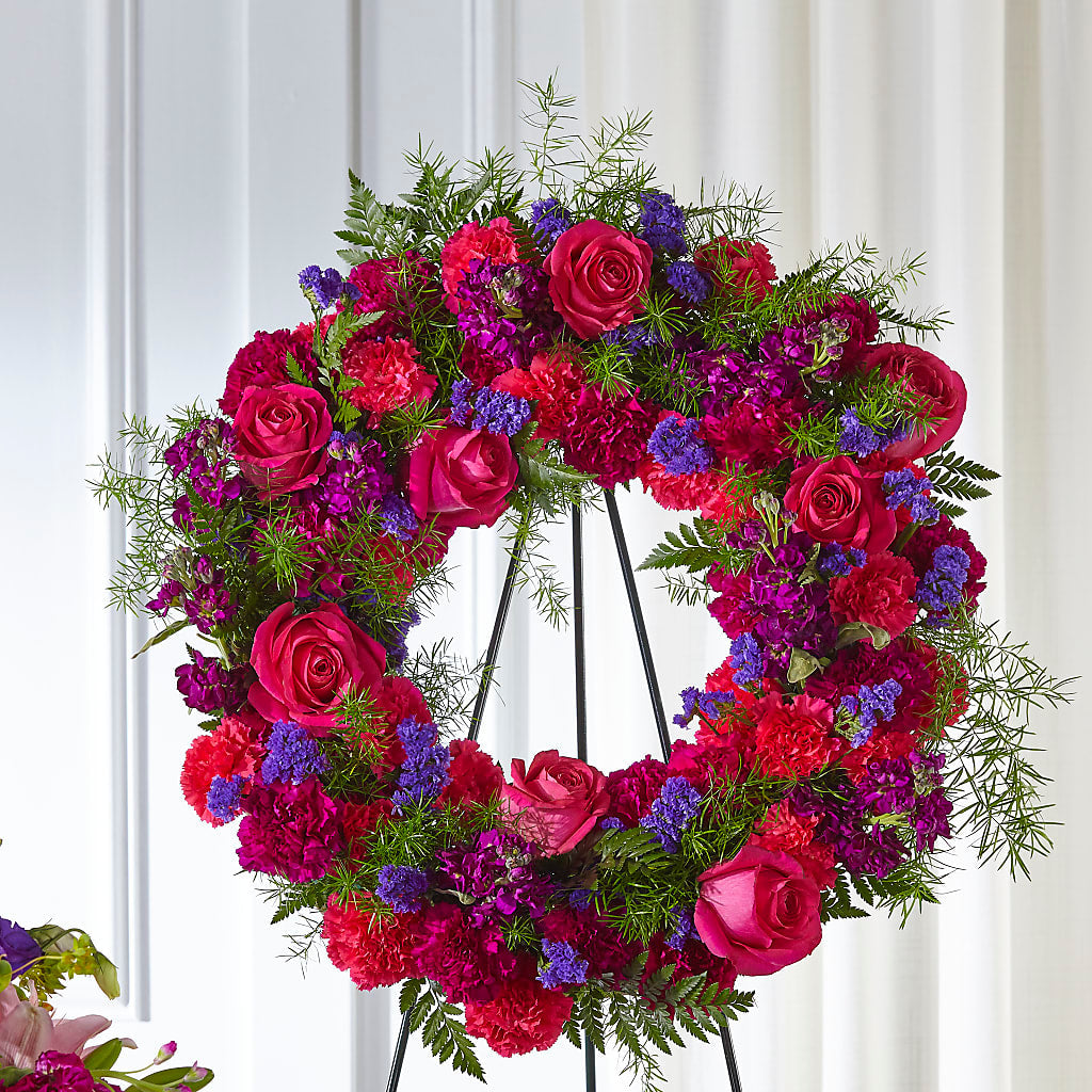 Calming Colors Wreath – Serrano Flowers, Riverside CA
