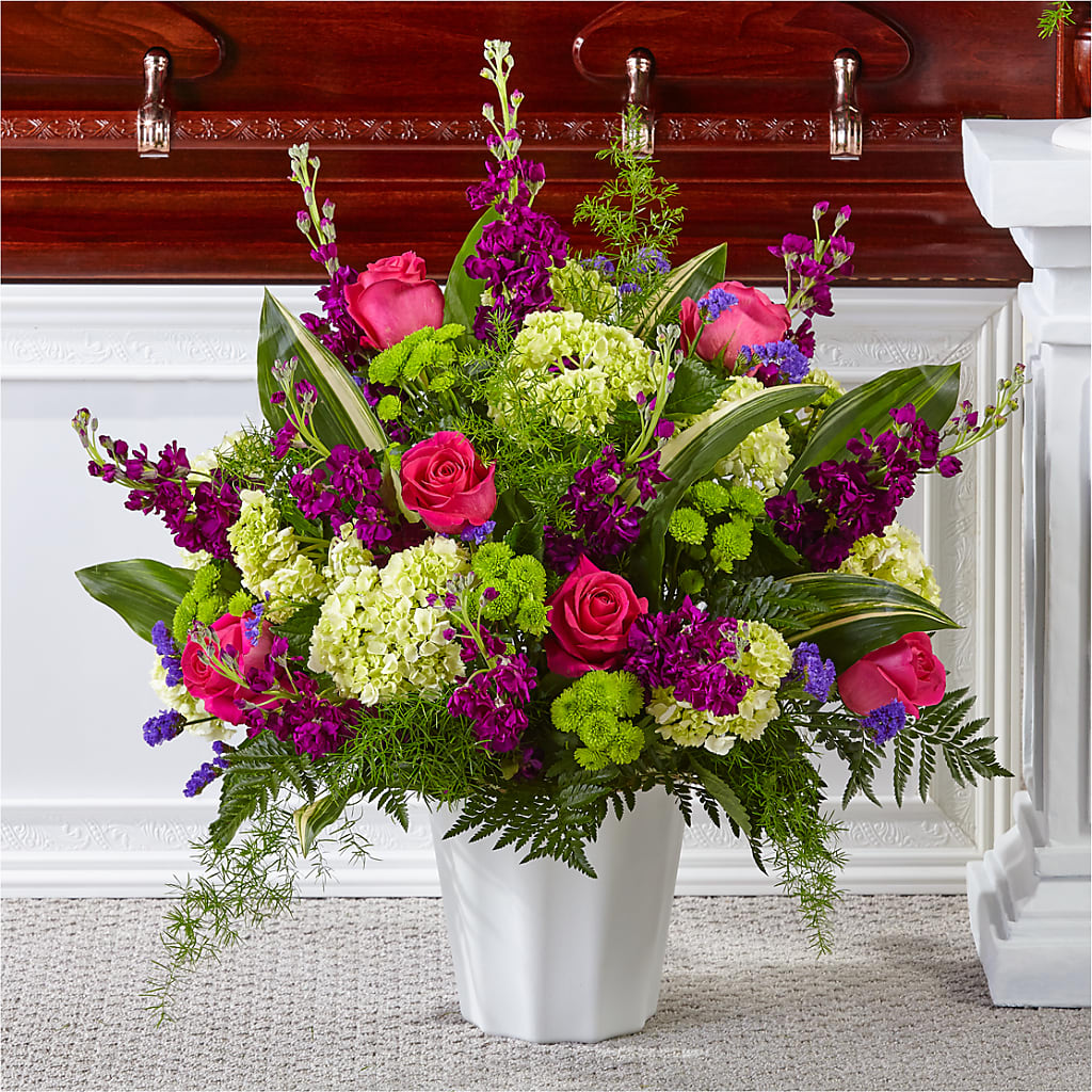 Beautiful Horizons Floor Basket – Serrano Flowers, Riverside CA