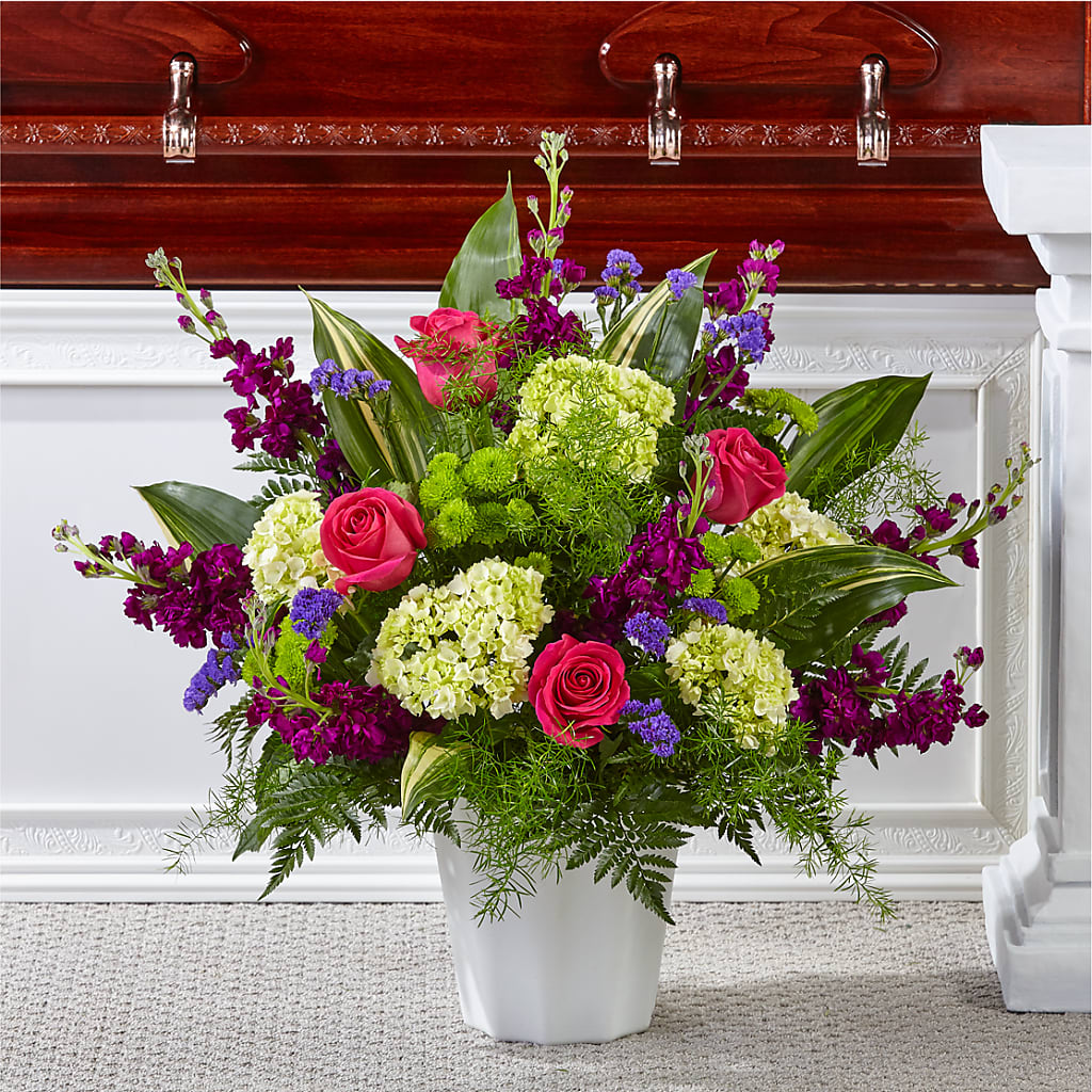Beautiful Horizons Floor Basket – Serrano Flowers, Riverside CA