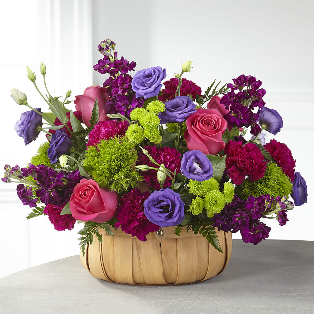 Serene Sanctuary Basket – Serrano Flowers, Riverside CA