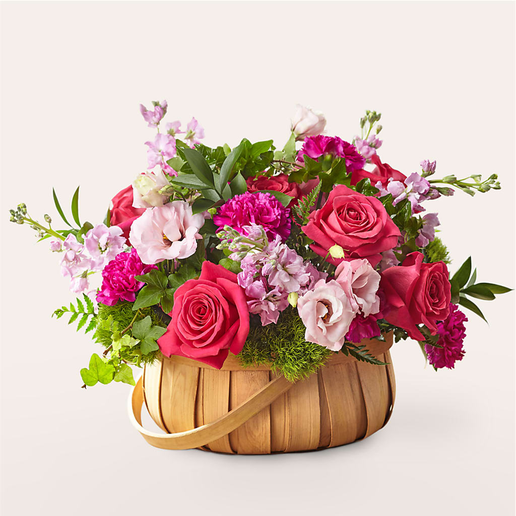 Radiance in Bloom Basket – Serrano Flowers, Riverside CA