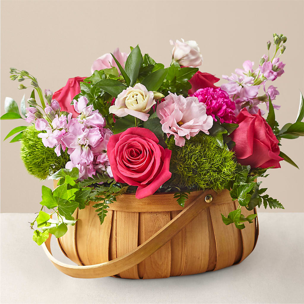 Radiance in Bloom Basket – Serrano Flowers, Riverside CA