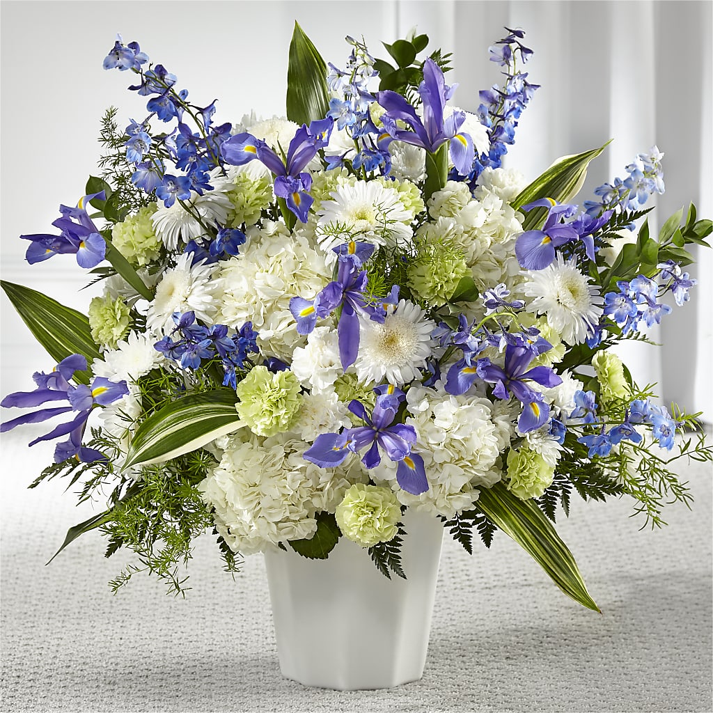 Soft Serenity Floor Basket – Serrano Flowers, Riverside CA