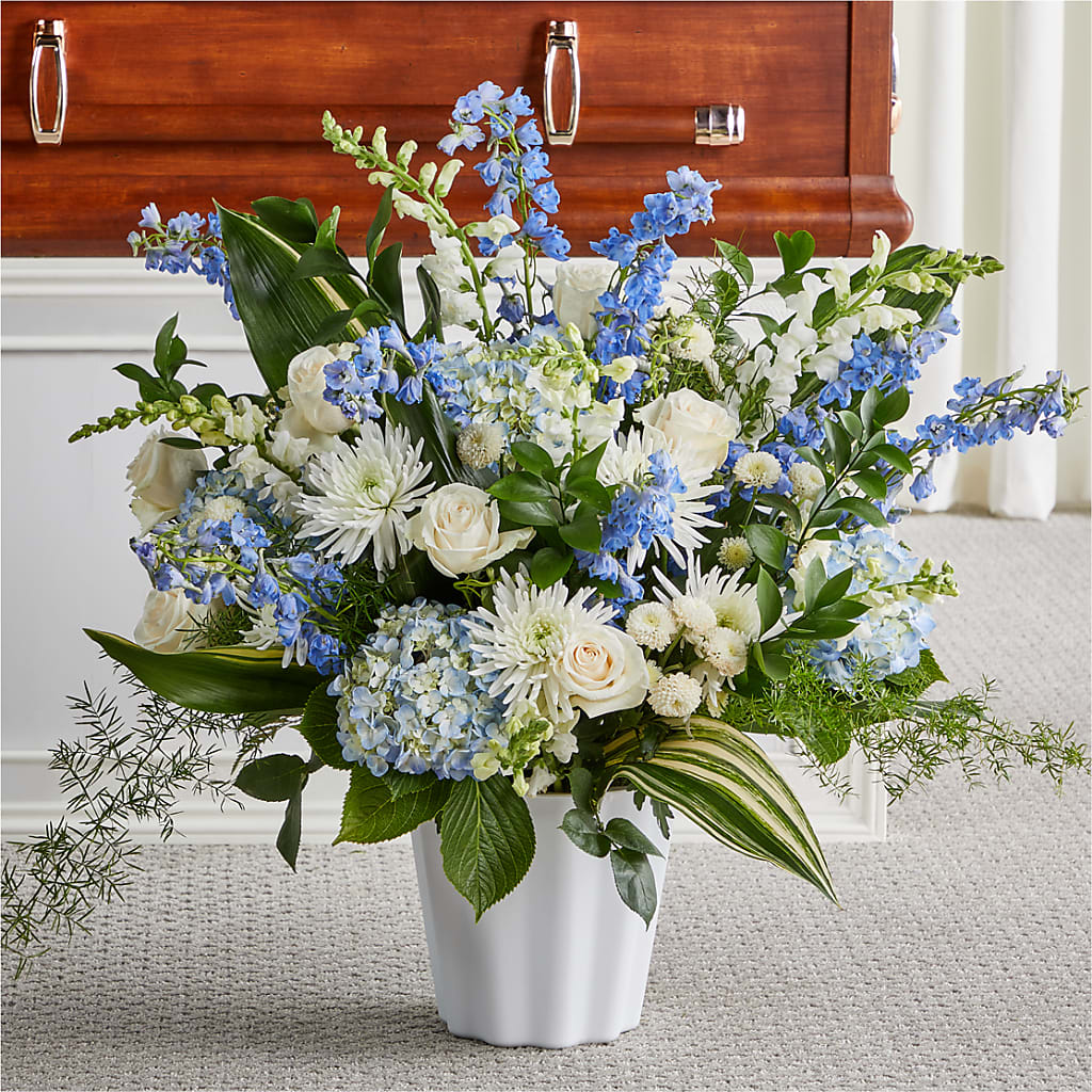 Everlasting Memories Floor Basket – Serrano Flowers, Riverside CA