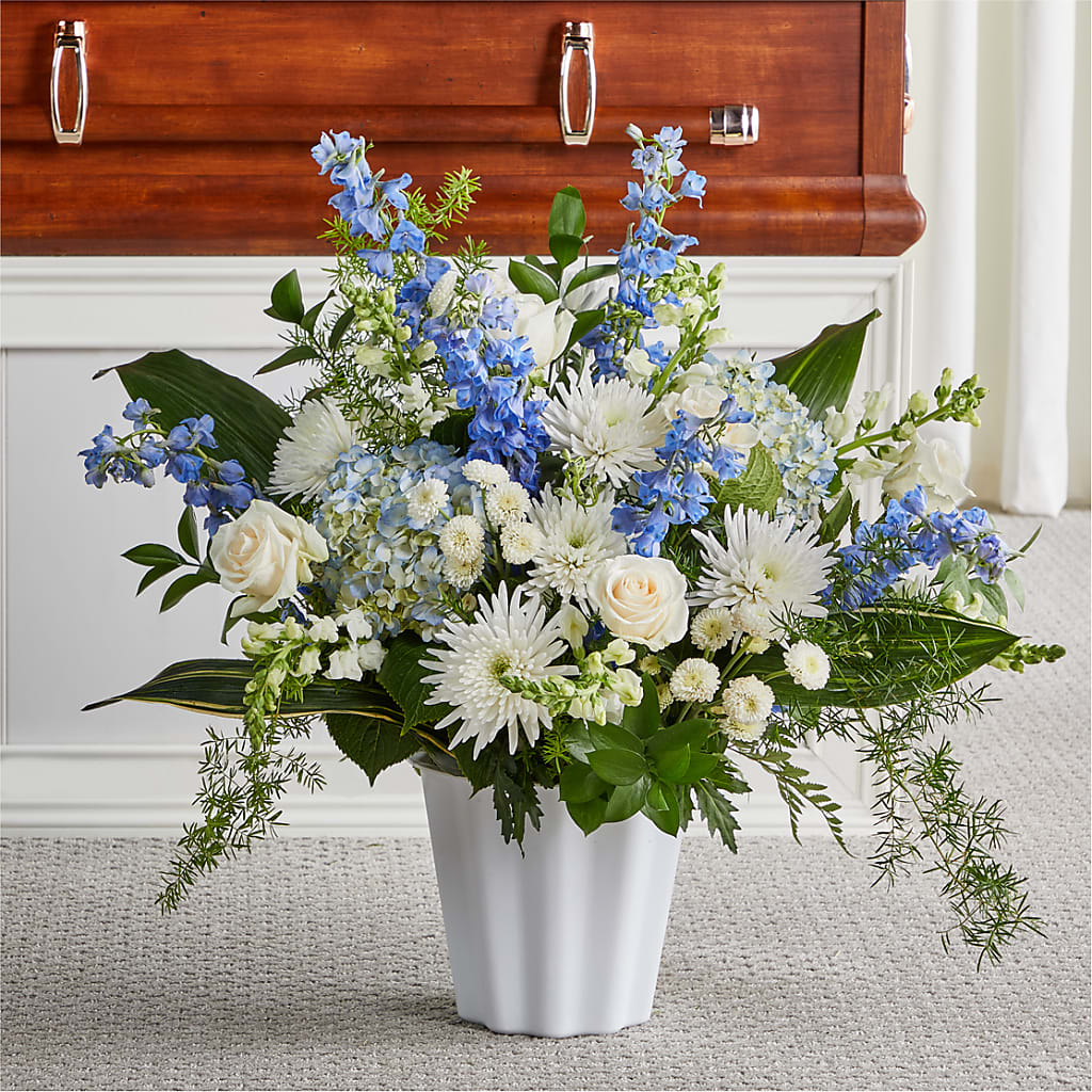 Everlasting Memories Floor Basket – Serrano Flowers, Riverside CA