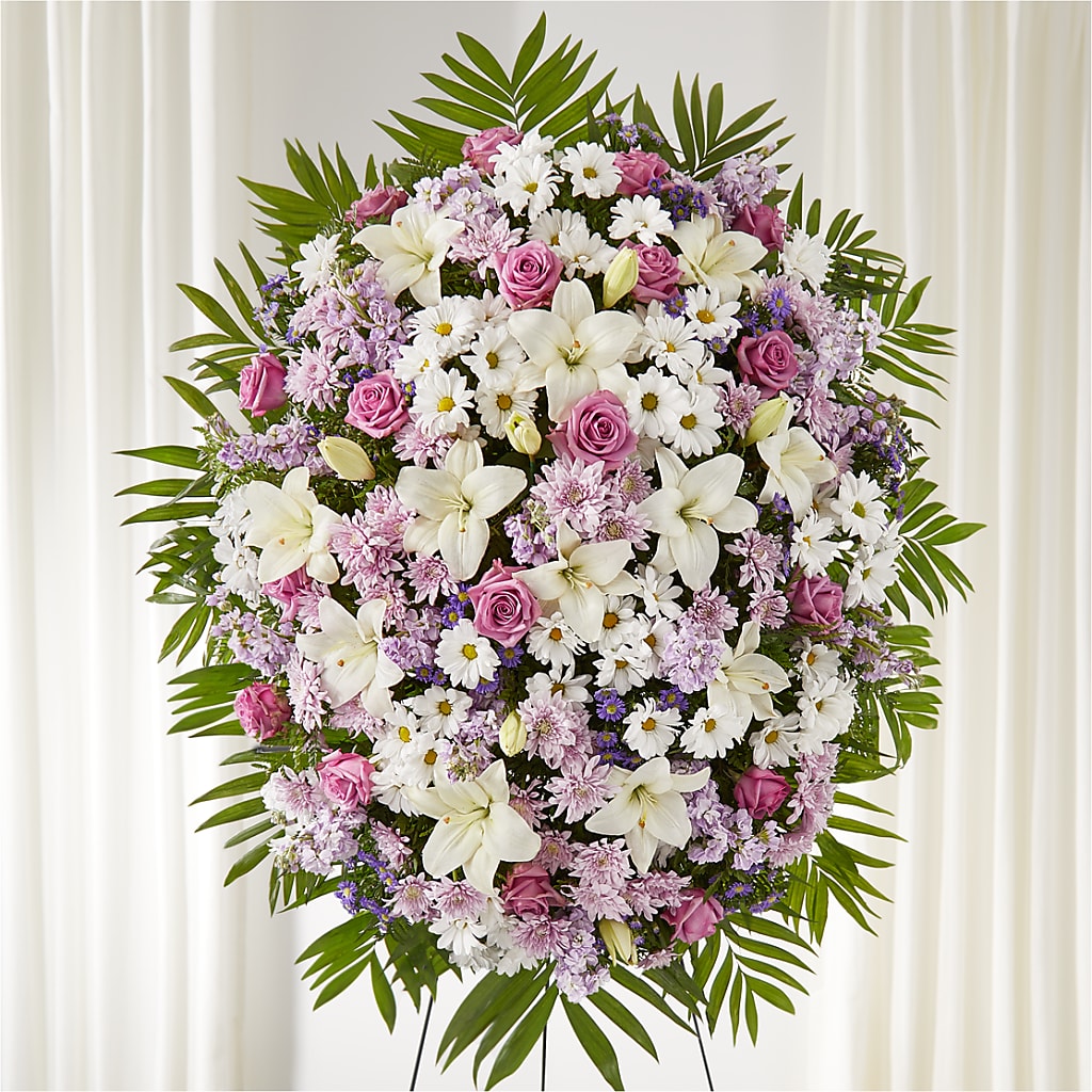 Surrounded by Love Standing Spray – Serrano Flowers, Riverside CA