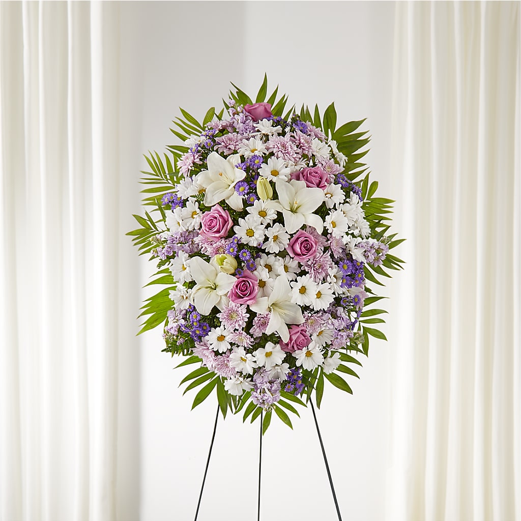 Surrounded by Love Standing Spray – Serrano Flowers, Riverside CA