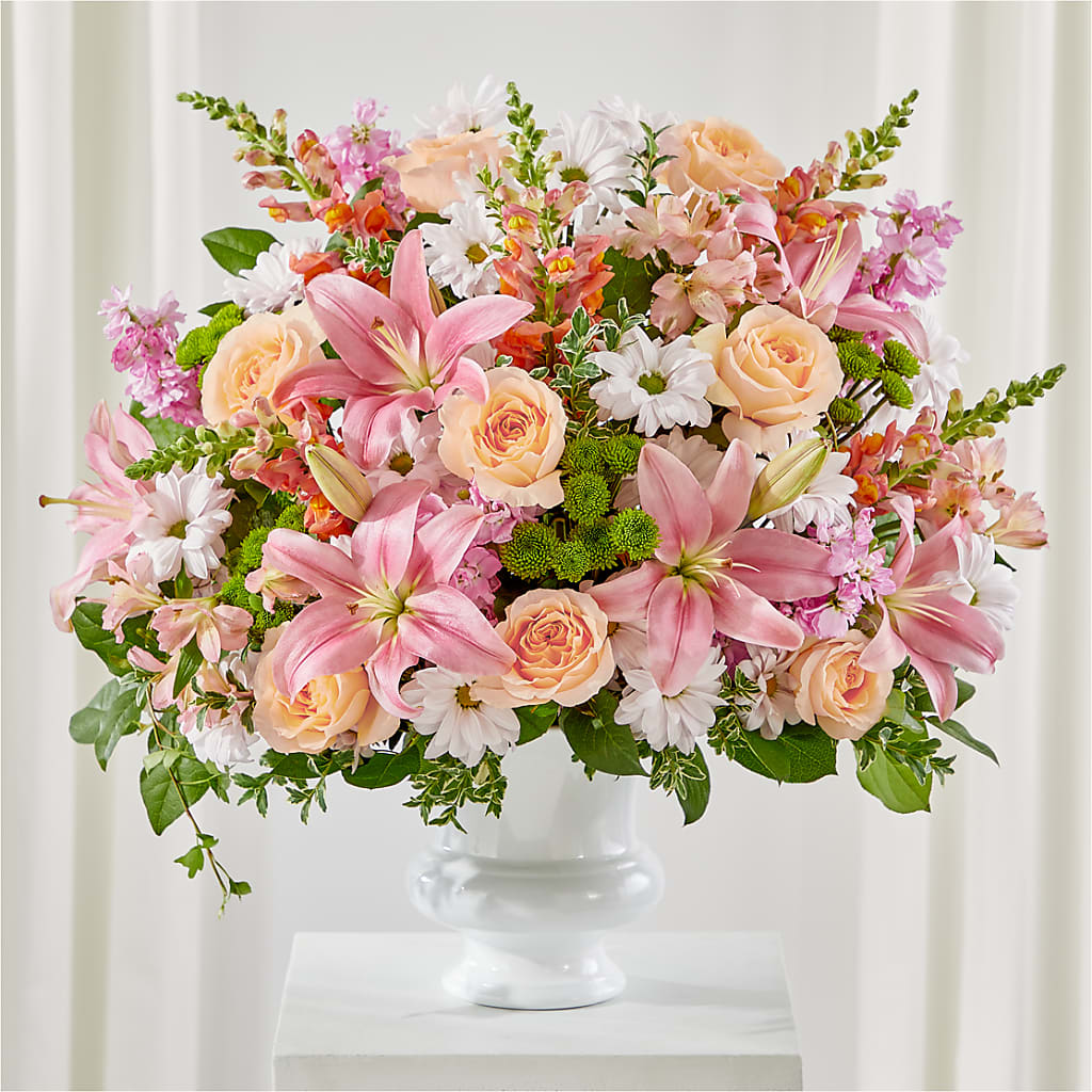 Heartfelt Gesture Urn Arrangement – Serrano Flowers, Riverside CA