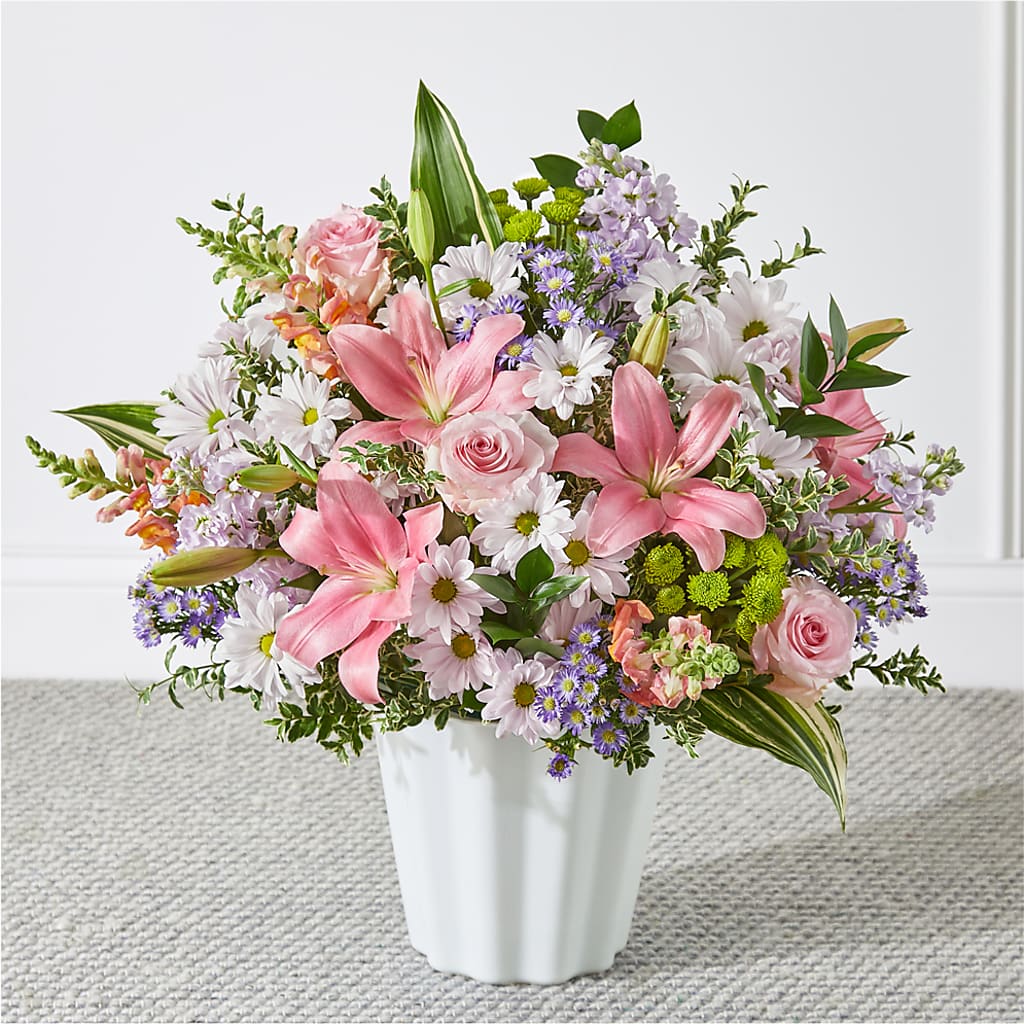 Abundant Compassion Floor Basket – Serrano Flowers, Riverside CA