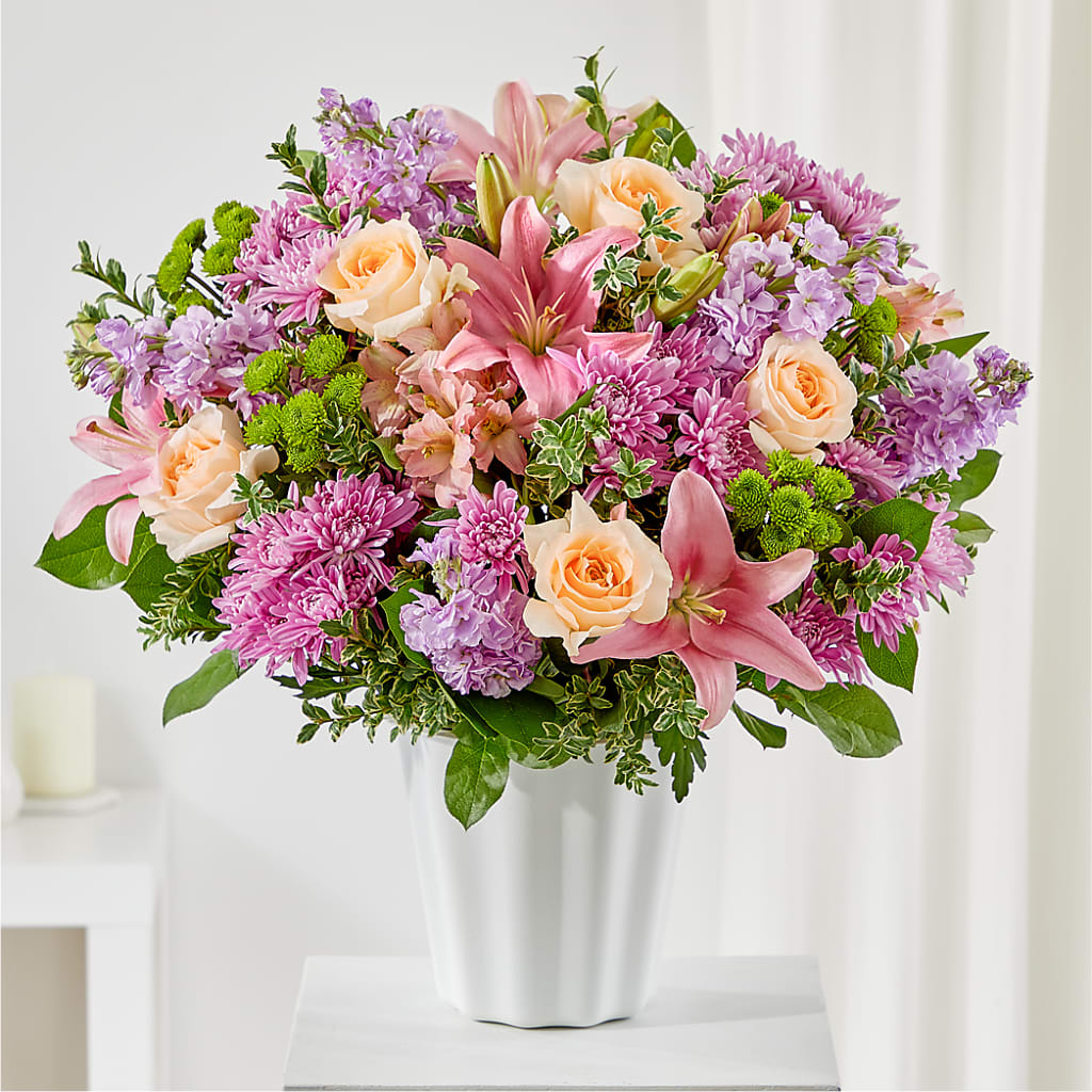 Supportive Embrace Tabletop Basket – Serrano Flowers, Riverside CA