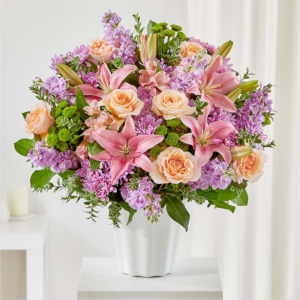 Supportive Embrace Tabletop Basket – Serrano Flowers, Riverside CA