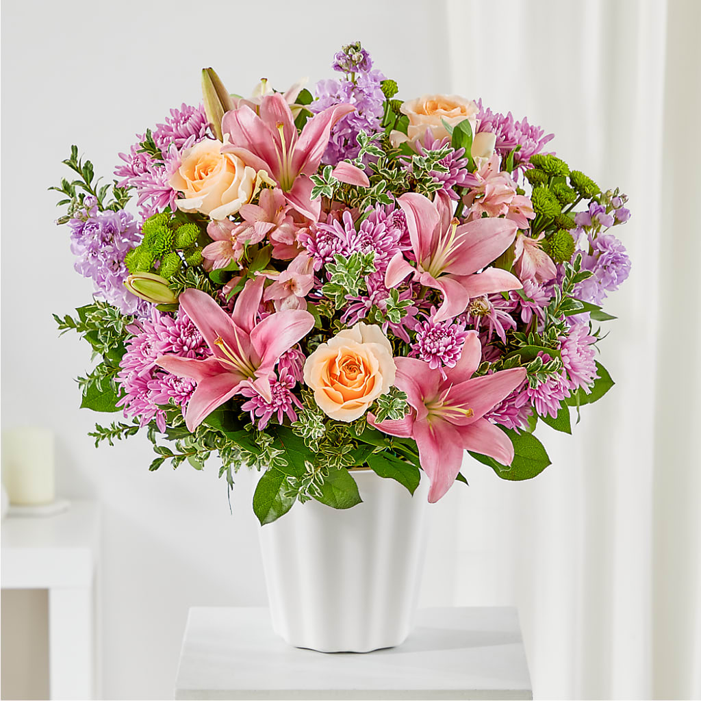 Supportive Embrace Tabletop Basket – Serrano Flowers, Riverside CA