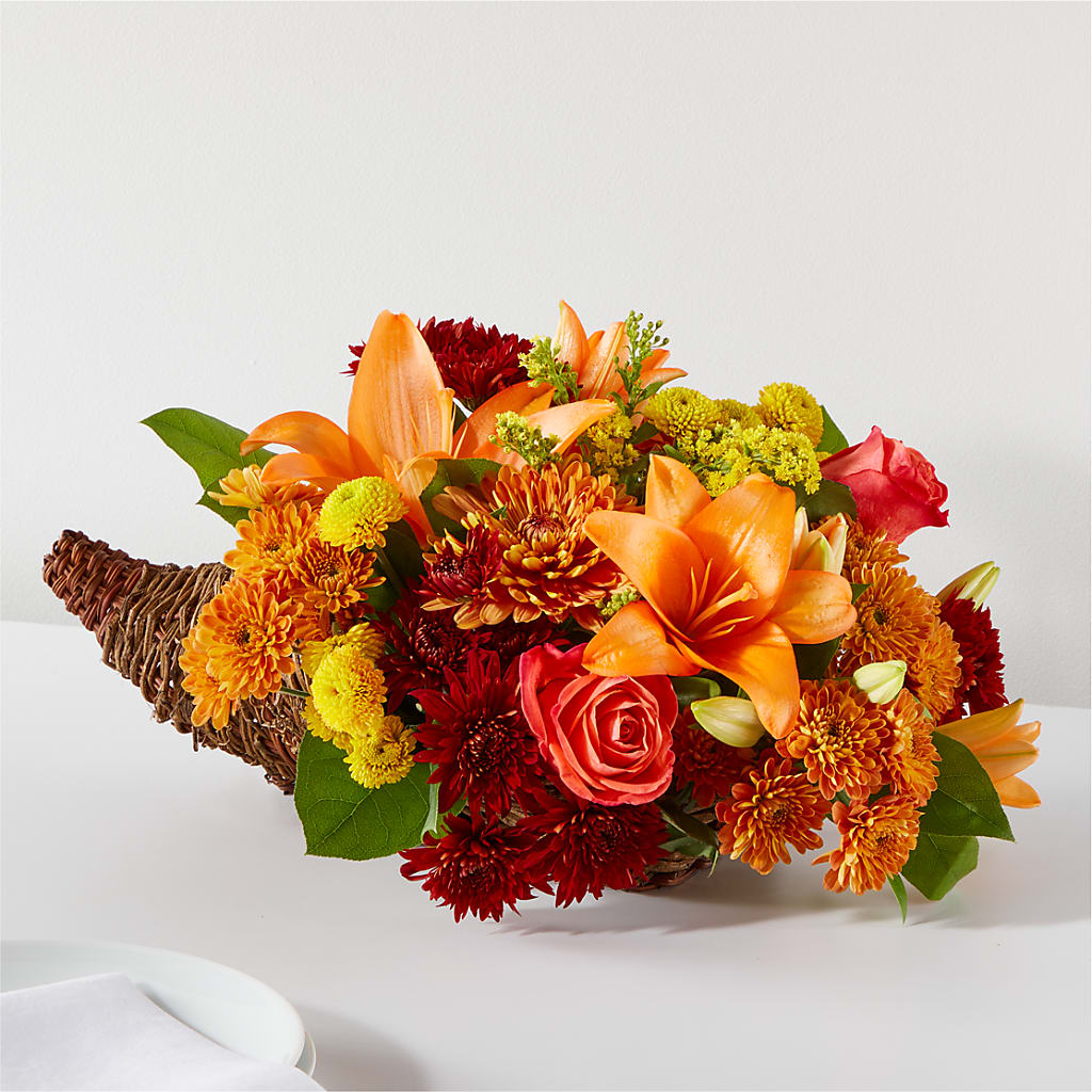 Bouquet of Blessings Cornucopia – Serrano Flowers, Riverside CA