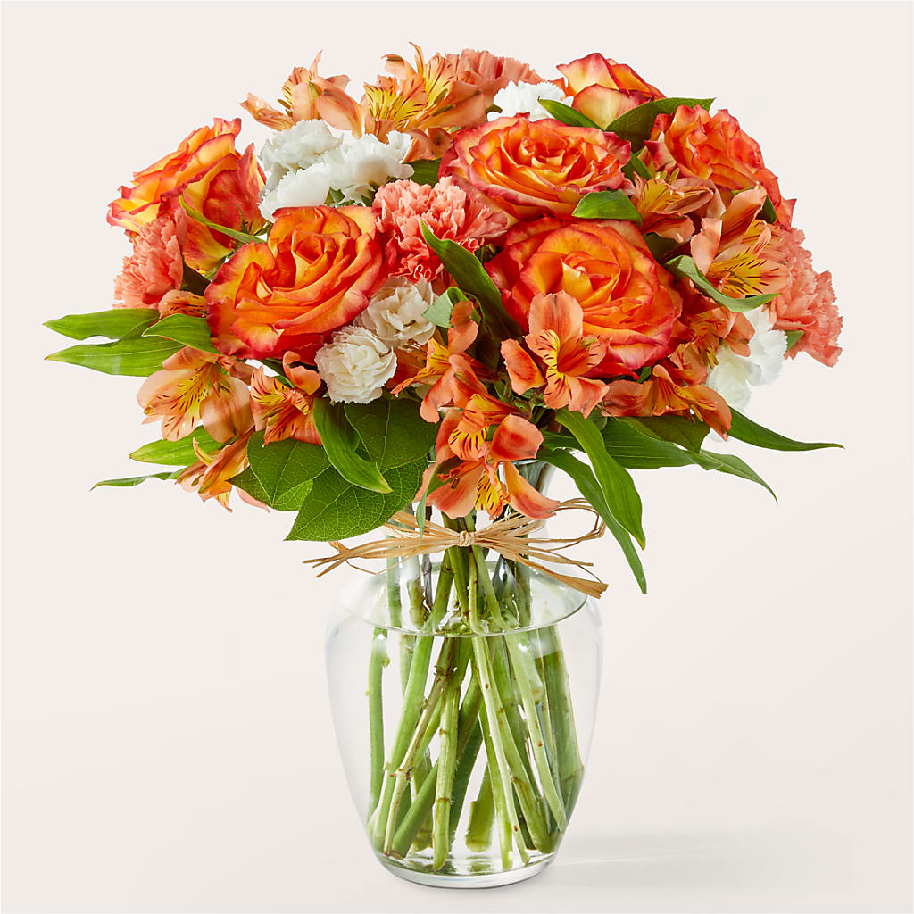 Apricot Glow Bouquet – Serrano Flowers, Riverside CA