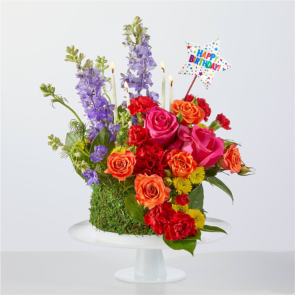 Best Year Yet Floral Cake – Serrano Flowers, Riverside CA